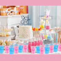 Norme 60 Pcs 16 oz Plastic Gender Reveal Cup Blue Pink Disposable Cup – Fun for Kids & Family - 16 oz / 48 - image 4
