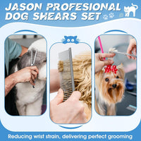 JASON Dog Grooming Scissors Set - Silver - image 3