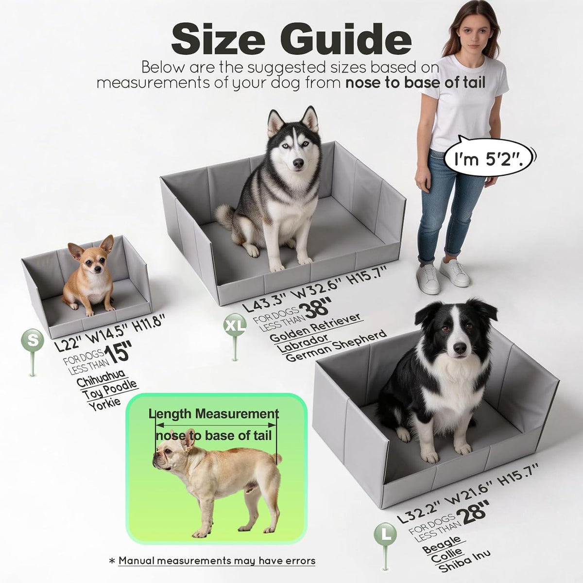 HQ4US Dog Grass Pad with Tray, Foldable Litter Box High Wall - Large for Dog＜ 28" Length - image 3