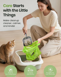 Cat Litter Bags for Poop Biodegradable Cat Waste Disposal Bag - new-green - image 4