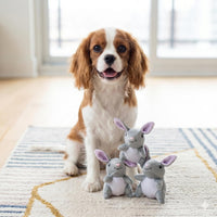 ZippyPaws Burrow Replacement Miniz Squeaky Toy for Enrichment - Bunnies (3-pack) - image 3