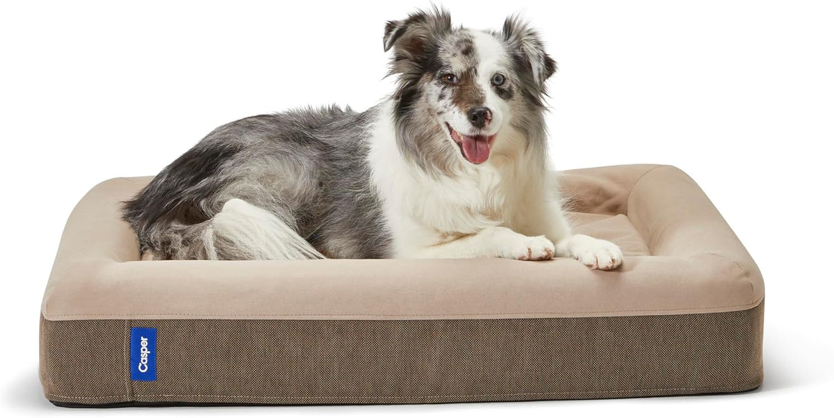 Casper Dog Bed, Plush Memory Foam - Sand / Small