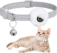 AirTag Cat Collar, Reflective Kitten Collar Breakaway – Essentials for Cats - White