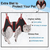 Cat Grooming Hammock Harness for Small Dogs,Pet Hammock Restraint Bag,Dog Grooming Sling for Trimming Nail and Ear/Eye Care(XS Size,6.5")