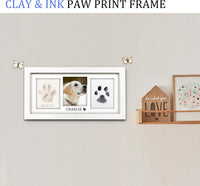 MYPAWLETS Paw Print Frame Kit, Dog/Cat Pawprints Keepsake - White - image 2