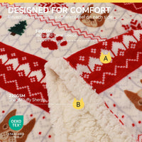 Luciphia Waterproof Dog Blanket - Snowflake / XL (85" x57") - image 2