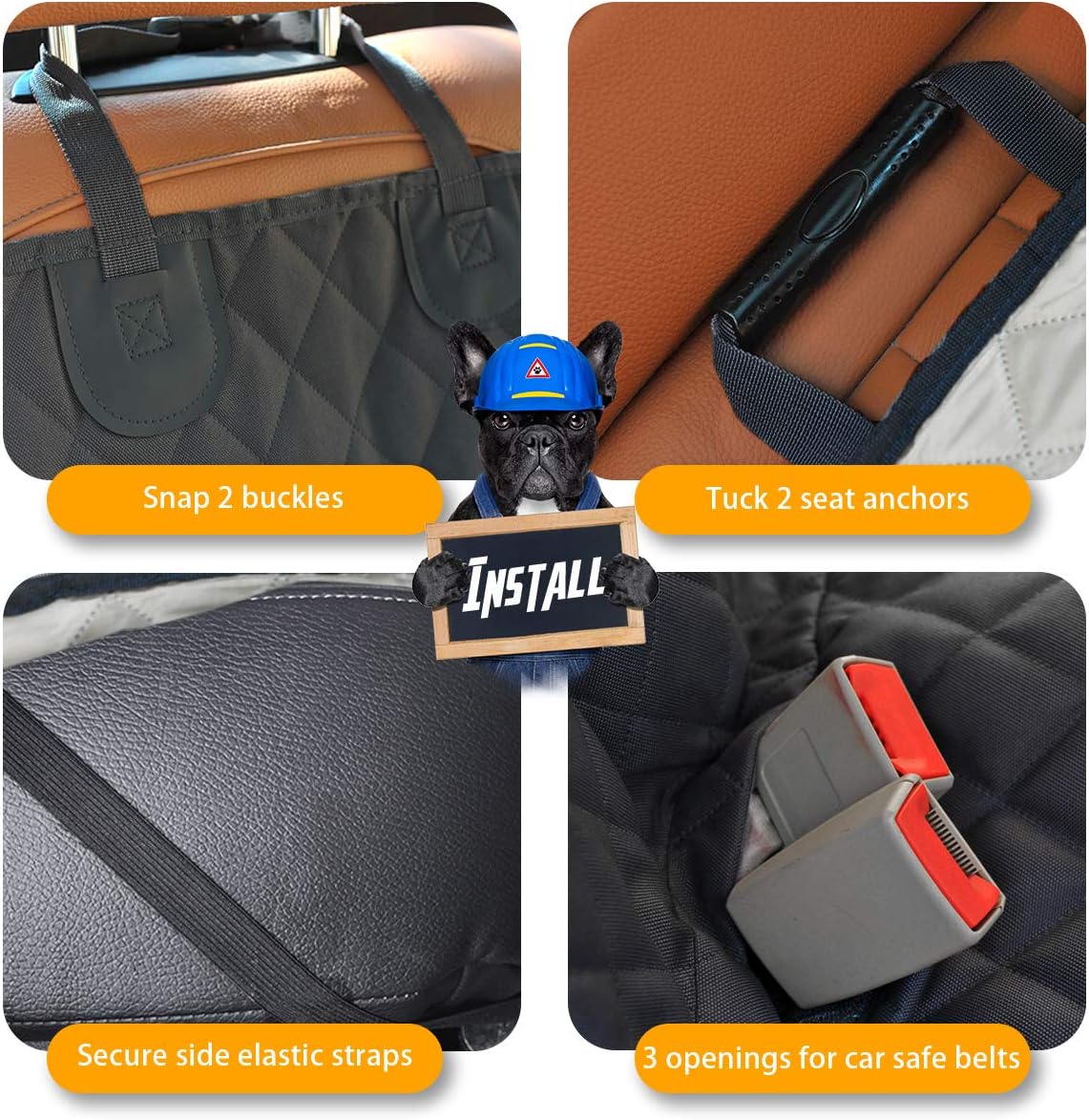 Honest Dog Car Seat Covers - Black / Standard - image 3