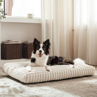 FURTIME Dog Beds Large Sized Dog, Washable Dog Bed for Crate - Cream / XXL (47"x29"x4") - image 2
