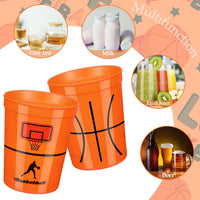 Norme 24 reusable plastic soccer party cups in 4 printed styles - view 12