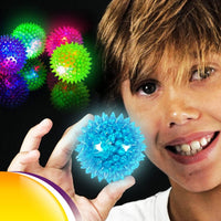 JA-RU Light Up Rubber Spike Balls Fidget Toy 695-4p – Fun for Kids & Family - Spike Balls / 4 Pack - image 4