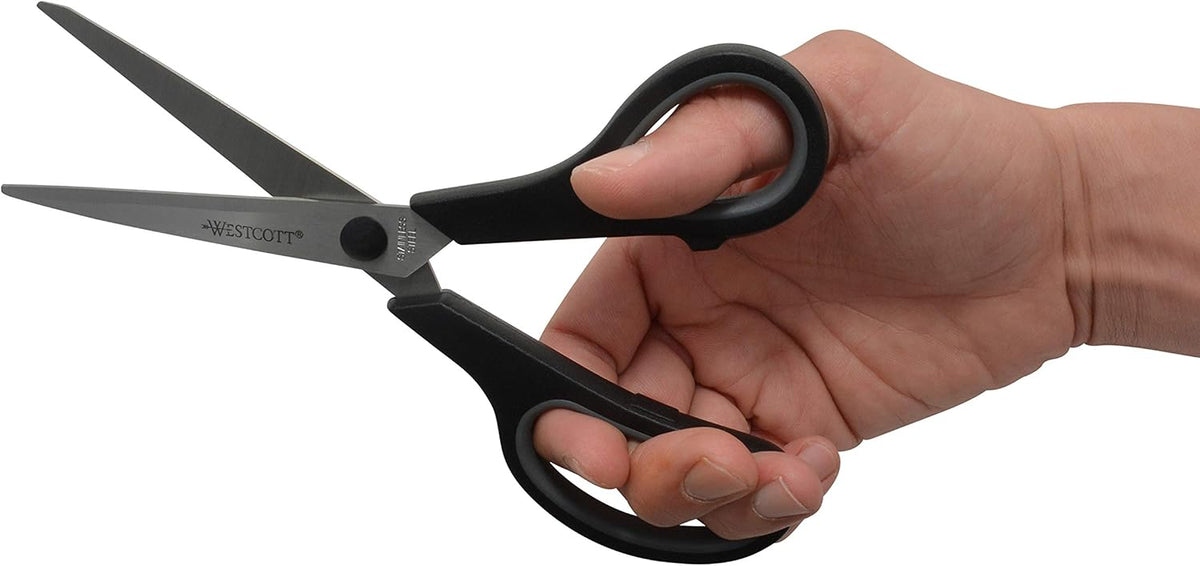Westcott 8" Straight Stainless Steel Soft Handle Scissors - 8" Pack of 45 - image 4