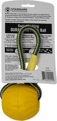 Starmark Swing 'n Fling DuraFoam Ball Dog Toy Medium – Essentials for Dogs - image 3