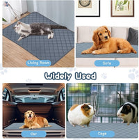 3 Packs Washable Guinea Pig Cage Liners, Waterproof Guinea Pig Pee Pads Reusable Absorbent Bedding Anti Slip Mats for Small Animals Bunny Rabbit Hamster (47 x 24in)