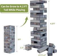 ApudArmis Giant Tumble Tower - L-4.2FT / Gray - image 2