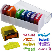 Teacher Stamps for Grading Classroom - Rainbow