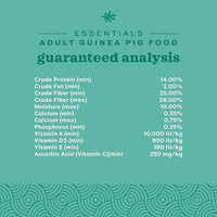 Oxbow Essentials Guinea Pig Food, Adult Guinea Pig, Made with Oxbow Timothy Hay, Pet Food Pellets with Vitamin C, Small Animal Pet Products, Made in USA, High Fiber, 5 lb. bag