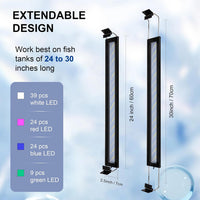 Led Aquarium Light, Full Spectrum Fish Tank Lights, Plants - 24-30 IN - image 2