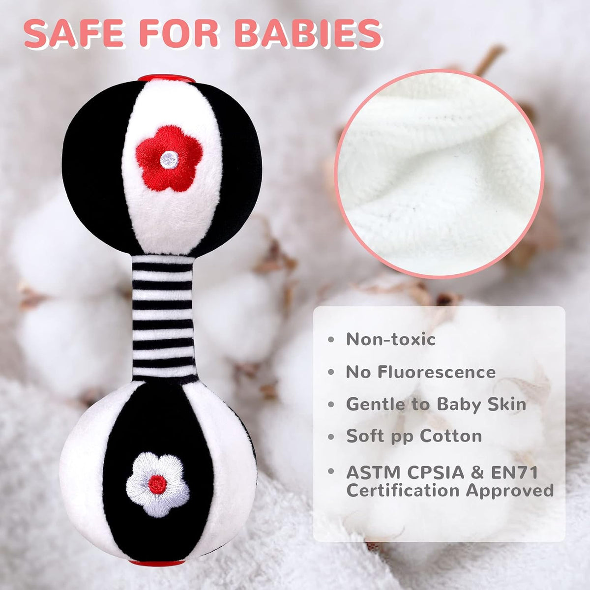 XIXILAND Baby Rattles 0-6 Months Newborn Toys Infant Toys 0-3 Months - multicolored - image 3