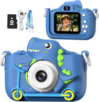 Goopow Kids Selfie Camera Toys for Girls Age 3-9 - Blue