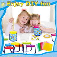 QOUBAI 32 Sets Halloween Bats Suncatchers Craft Kit DIY Window - Firefly - image 4