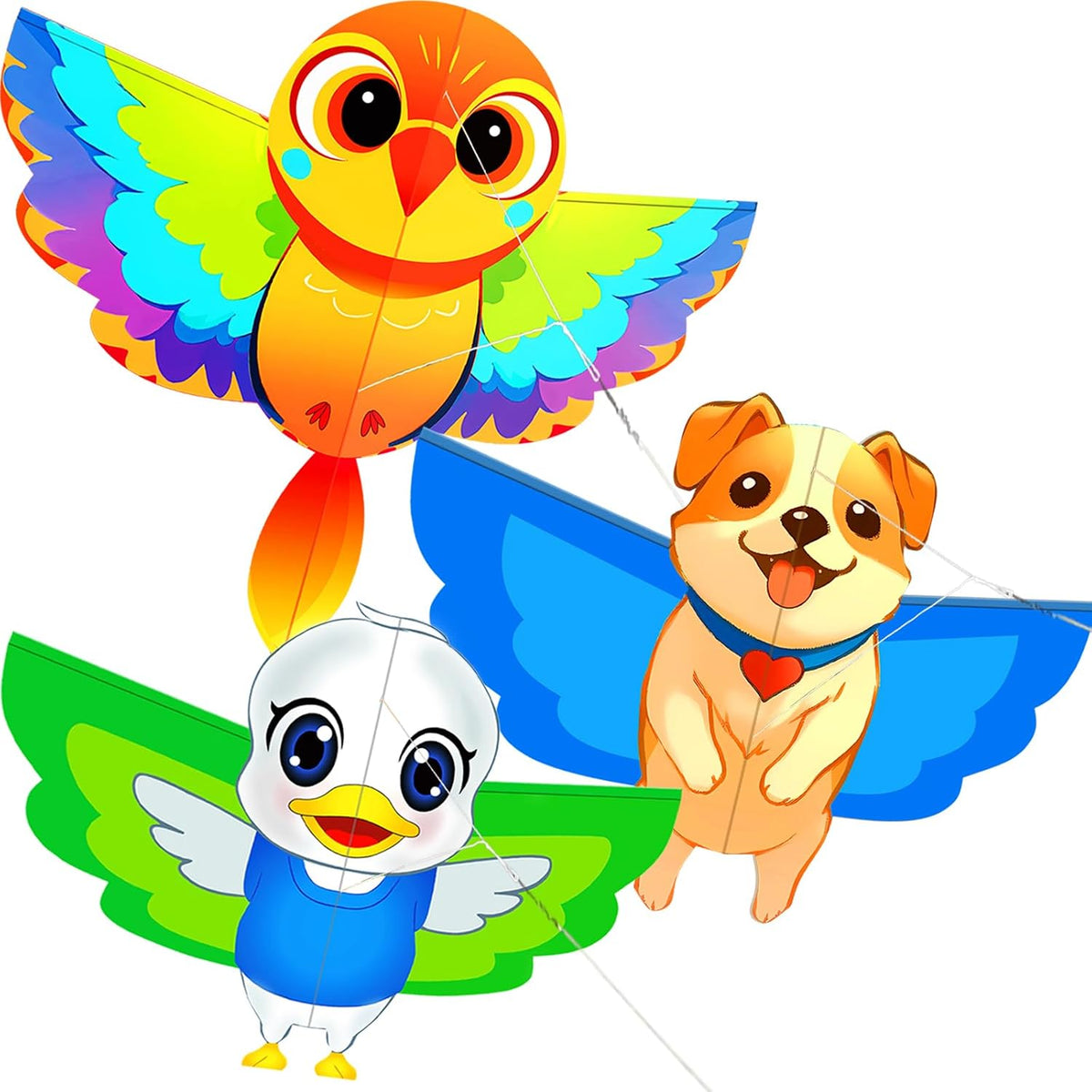 HENGDA KITE cartoon bee kite with yellow body, light wings and long tail - view 4