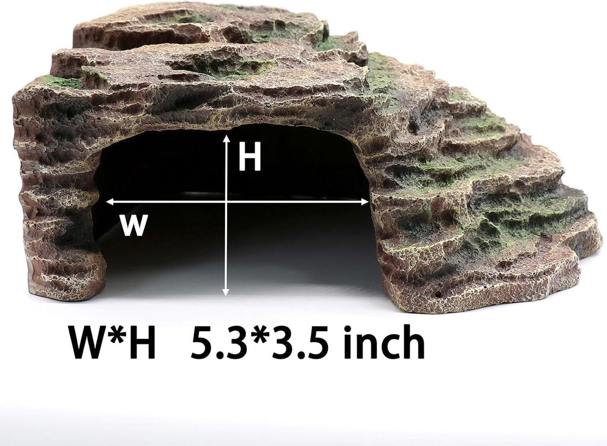 Gecko Hide Shale Scape Step Ledge - Large-11.8 * 9.8 * 5.3 - image 2