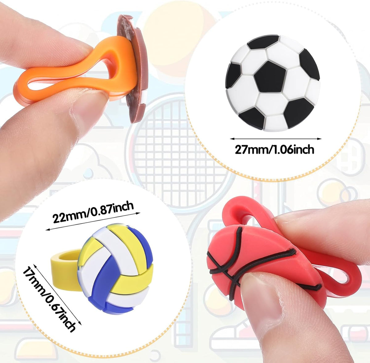 Chalyna 24 pack soft rubber dinosaur rings for kids in twelve styles - view 3