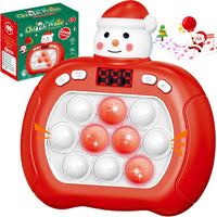 Pop Game, Light Up Fidget Toy for Kids & Adults - Christmas Snowman