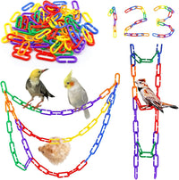 JIALEEY 100PCS Plastic Chain Links, Children's Learning Toy