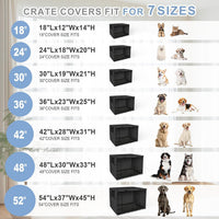 Explore Land Dog Crate Cover - Black / 36.0"L x 23.0"W x 25.0"H - image 3