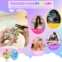 Pixnest 5 pack picky pads, rainbow fidget picking pads 3.34 inch with tweezer - view 28