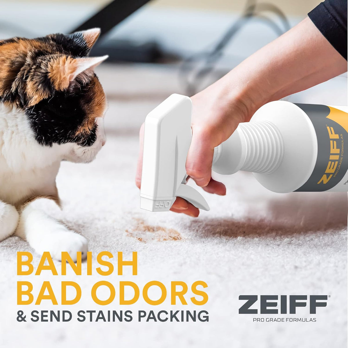 Zeiff Pet Stain and Odor Remover - Pet Stain & Odor Eliminator / 128 Fl Oz (Pack of 1) - image 3