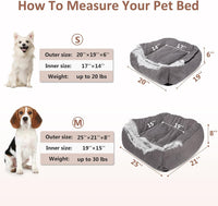 MIXJOY Dog Beds for Small Medium Dogs with Hooded Attached - 25.0"L x 21.0"W x 8.0"Th - image 2