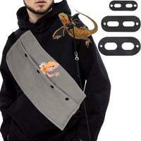 Bearded Dragon Leash and Harness Set, Bearded Dragon Accessories - Gray
