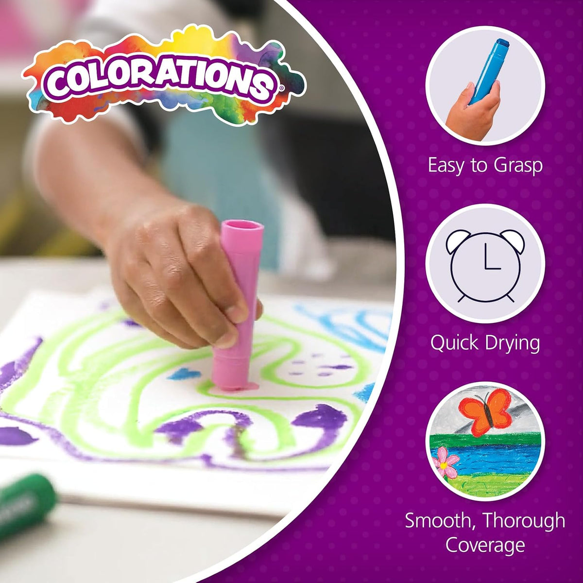 Colorations Colors Like Me tempera paint sticks in 8 skin tone colors - view 4