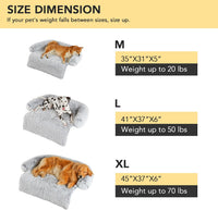 Codi Dog Couch Bed, Sofa Cover Mat - 41.0"L x 37.0"W x 6.0"Th / Light Grey - image 3