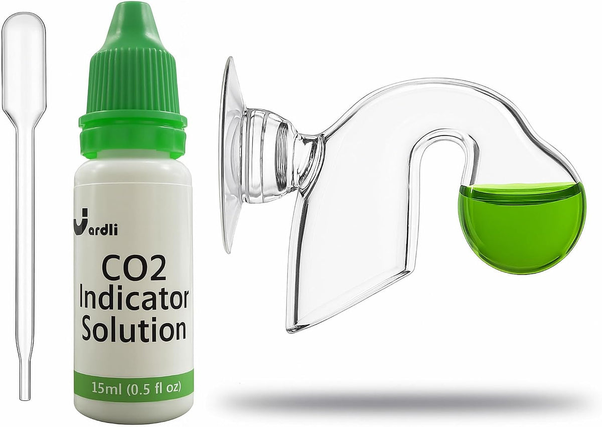 Glass Nano CO2 Drop Checker with Solution for Planted Aquarium System