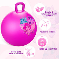 ZOOJOY 18 inch blue dinosaur hopper ball for kids with handle - view 28