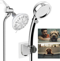 Hibbent Dog Sprayer Attachment Set for Pet Bathing and Dog Washing