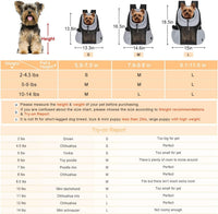 WOYYHO Pet Dog Carrier Backpack - Grey / Medium(5-9lbs) - image 4