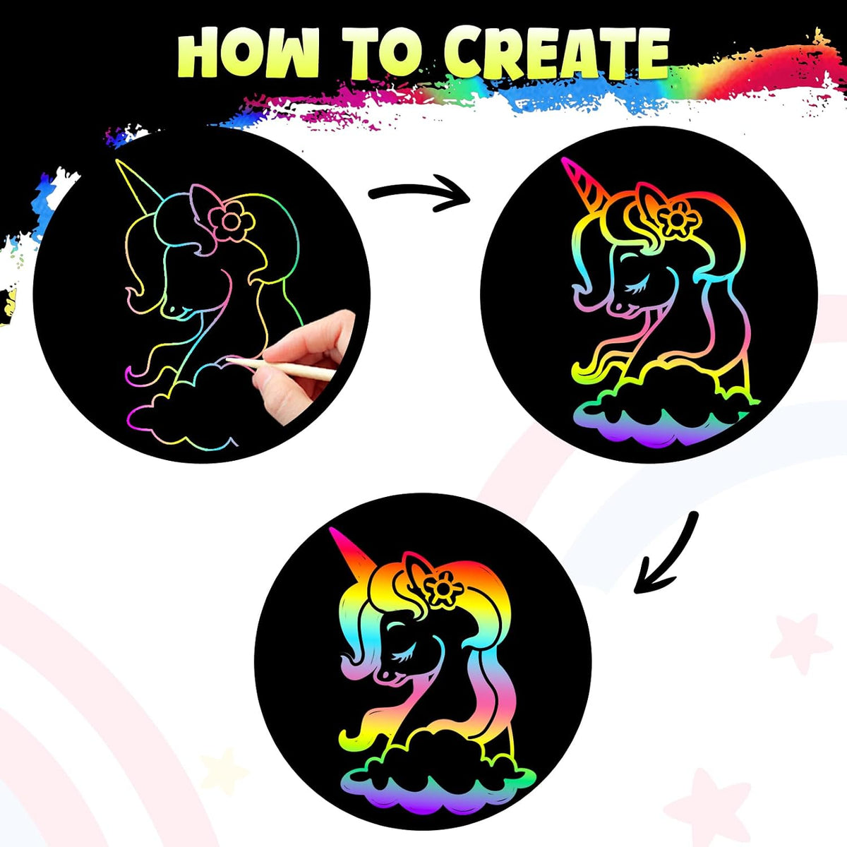 ZMLM 165 Rainbow Scratch Paper Art Mini Notes - Active Scratch Notes - image 3