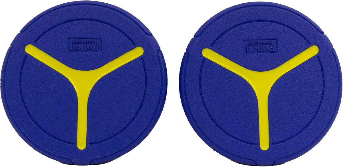 Outward Hound FlyFetch Launch-A-Ball Dog Ball Launcher Toy - Disc (2-Pack)