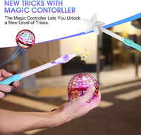 ATHLERIA Magic Flying Orb Ball, Boomerang Hover Balls - Flying Ball with Wand / Red - image 2