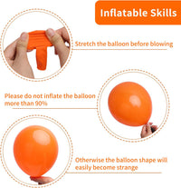 RUBFAC Gold Balloons Different Sizes Chrome Gold Balloon Arch Kit - Orange - image 3