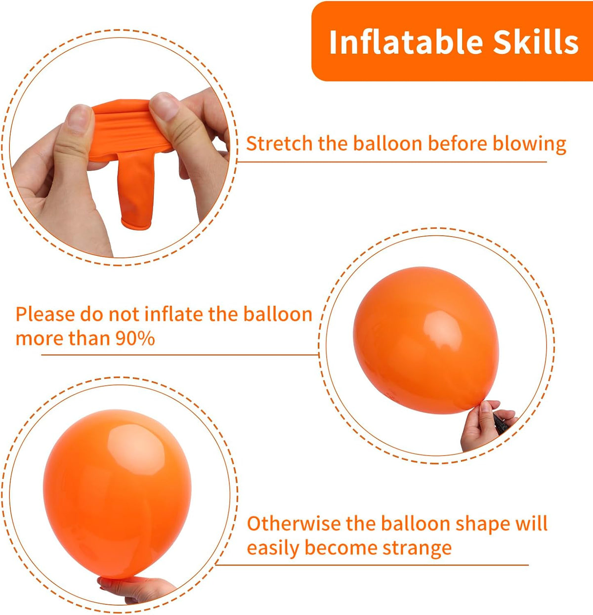 RUBFAC Gold Balloons Different Sizes Chrome Gold Balloon Arch Kit - Orange - image 3
