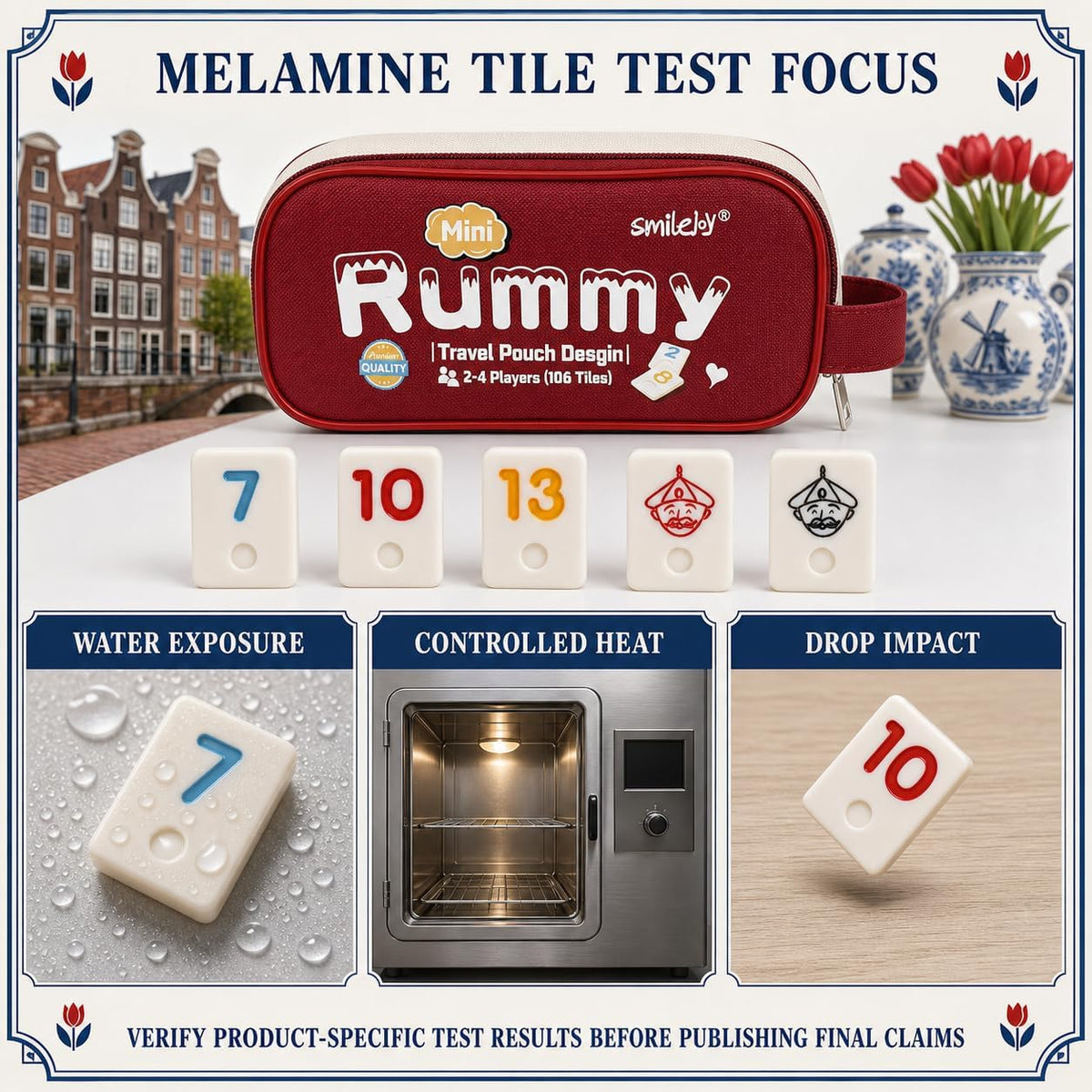 Smilejoy Mini Rummy Cube Game - Mini (2-4 player) - image 3