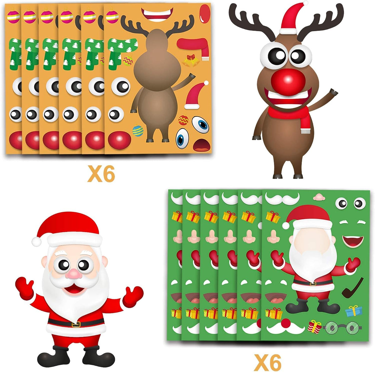 Pumpkin Decorating Kit, 24 Sheets Halloween Pumpkin Stickers Decorations – Fun for Kids & Family - Christmas - image 3