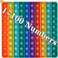 DK-SIMINA Large P0pp with Numbers - Rainbow 1-100 Numbers