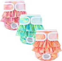 NOYAL Female Dog Diapers, Washable Reusable Leak-Proof - Smudge / Large 15.7-24.8''