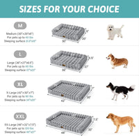 COZY KISS Orthopedic Large Dog Bed, Washable Pet Bed – Essentials for Dogs - M (30x20x6.5 inch) / Grey - image 3